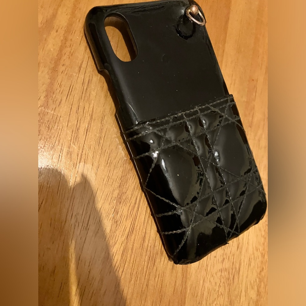 Dior Black Cannage Patent Leather Lady Dior iPhone 7plus - Picture 3 of 10